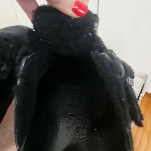 Papillio Black Fleece-Lined Clogs - Picture 3 of 6